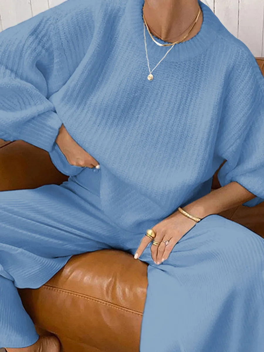Fashionable Home Solid Color Suit