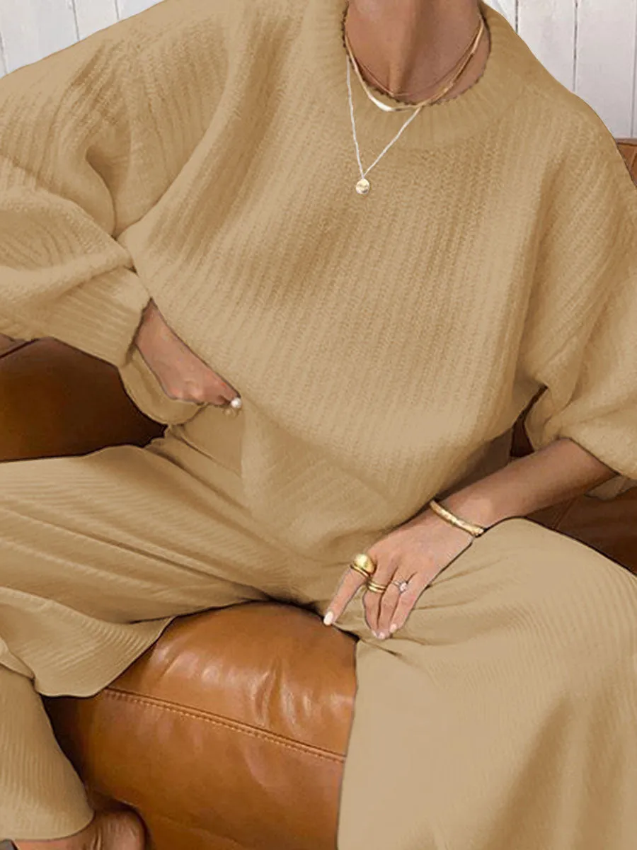 Fashionable Home Solid Color Suit